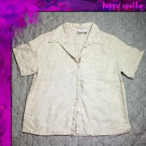 Chico's Linen Button Down Shirt
